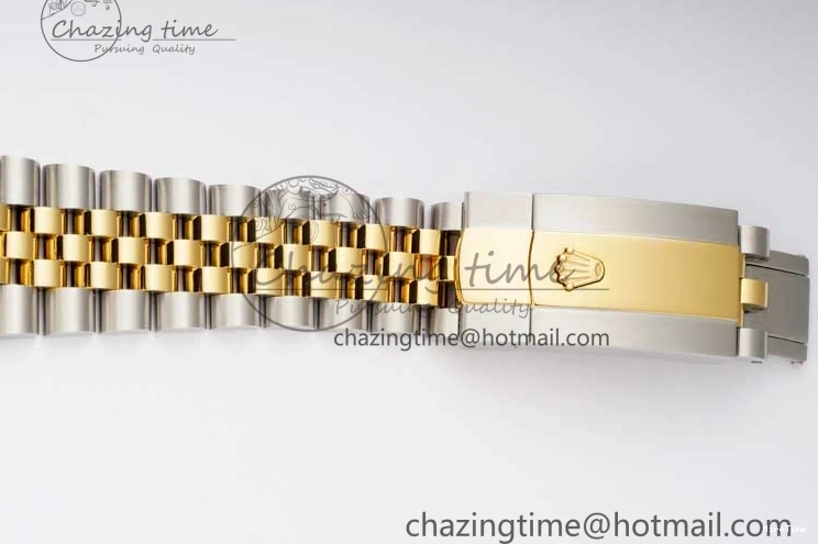 MiroTime 0215 UrbanChic DateJust 36mm SS YG DIWF 1:1 Best Edition 904L Steel Gray Dial Green Markers on Jubilee Bracelet SA 2309